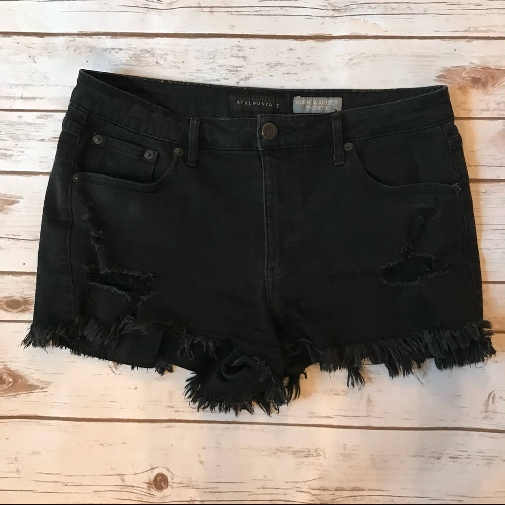 Aeropostale High Wasted Jean Shorts
